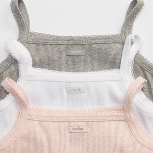 Baby Gap 6-12M Picot Trim Ribbed Bodysuit Bundle